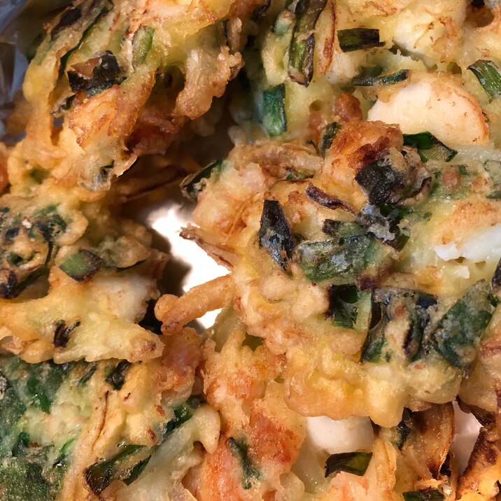 エビイカミックスで作る✳海鮮かき揚げ!